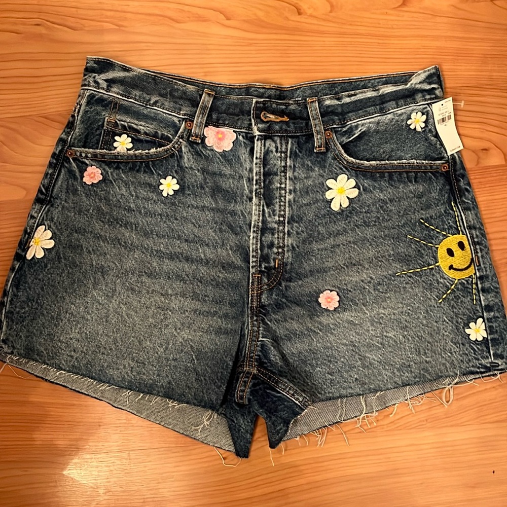 Old navy high rise jean shorts